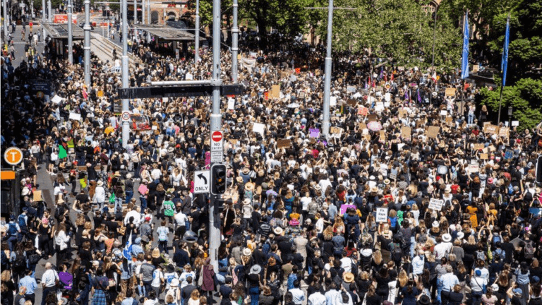 Thousands of Australians march against sexual assault