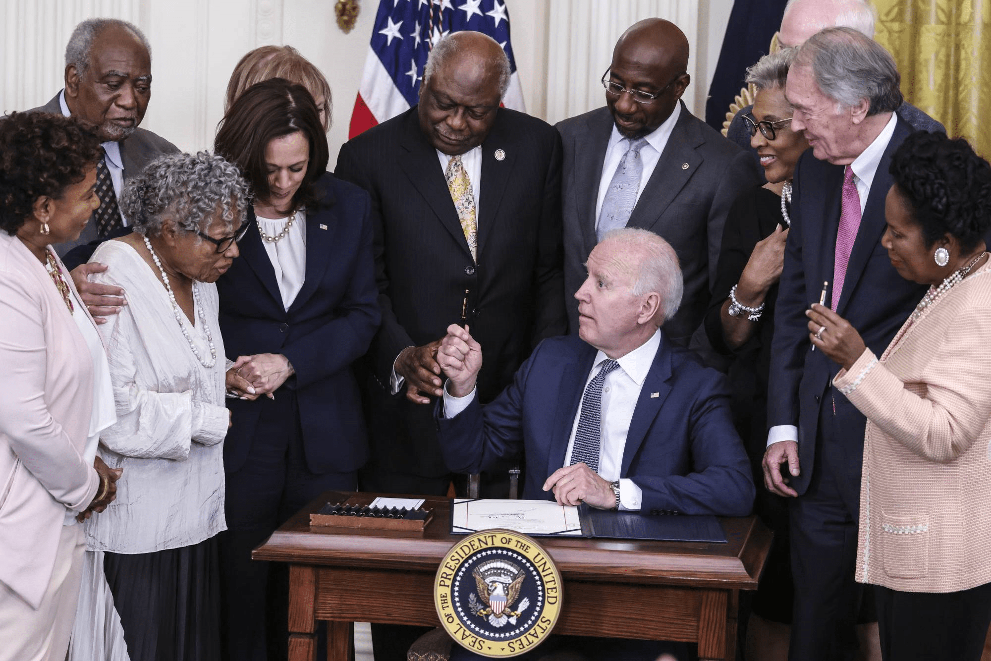 Biden signs the Juneteenth bill, creating a new federal holiday