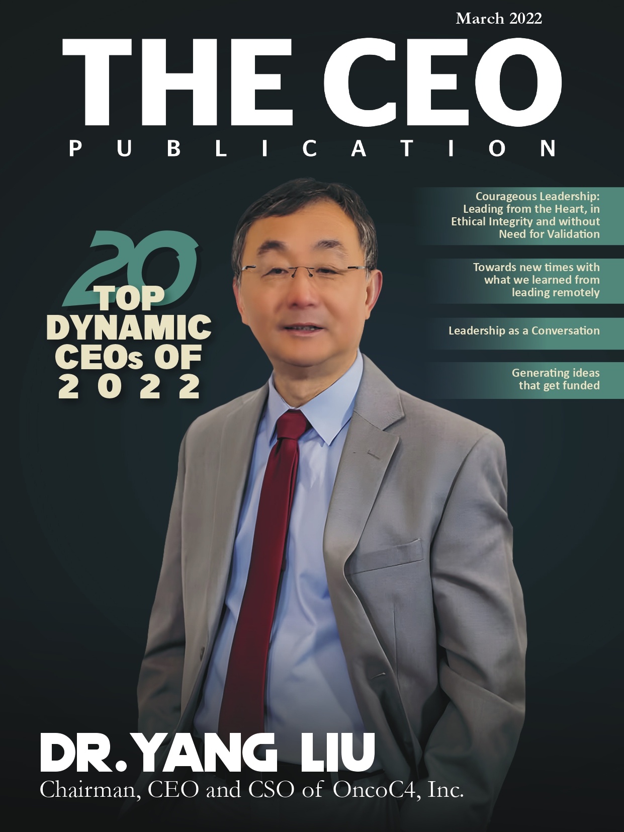 The CEO publication cover page march 2022