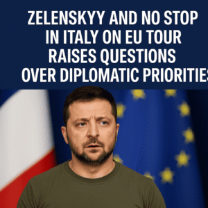 Zelenskyy and no stop in Italy on EU tour