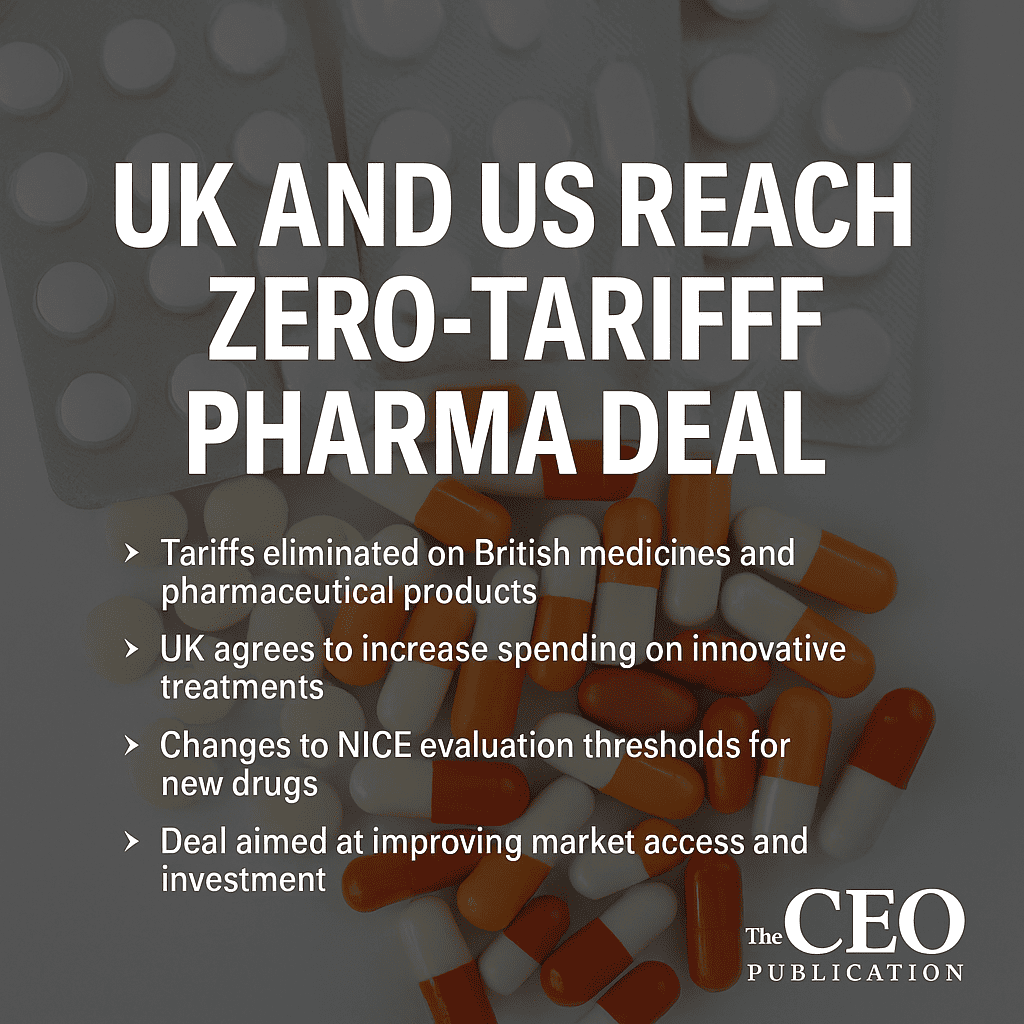 UK-US Zero-Tariff Pharma Deal Reshapes Drug Pricing