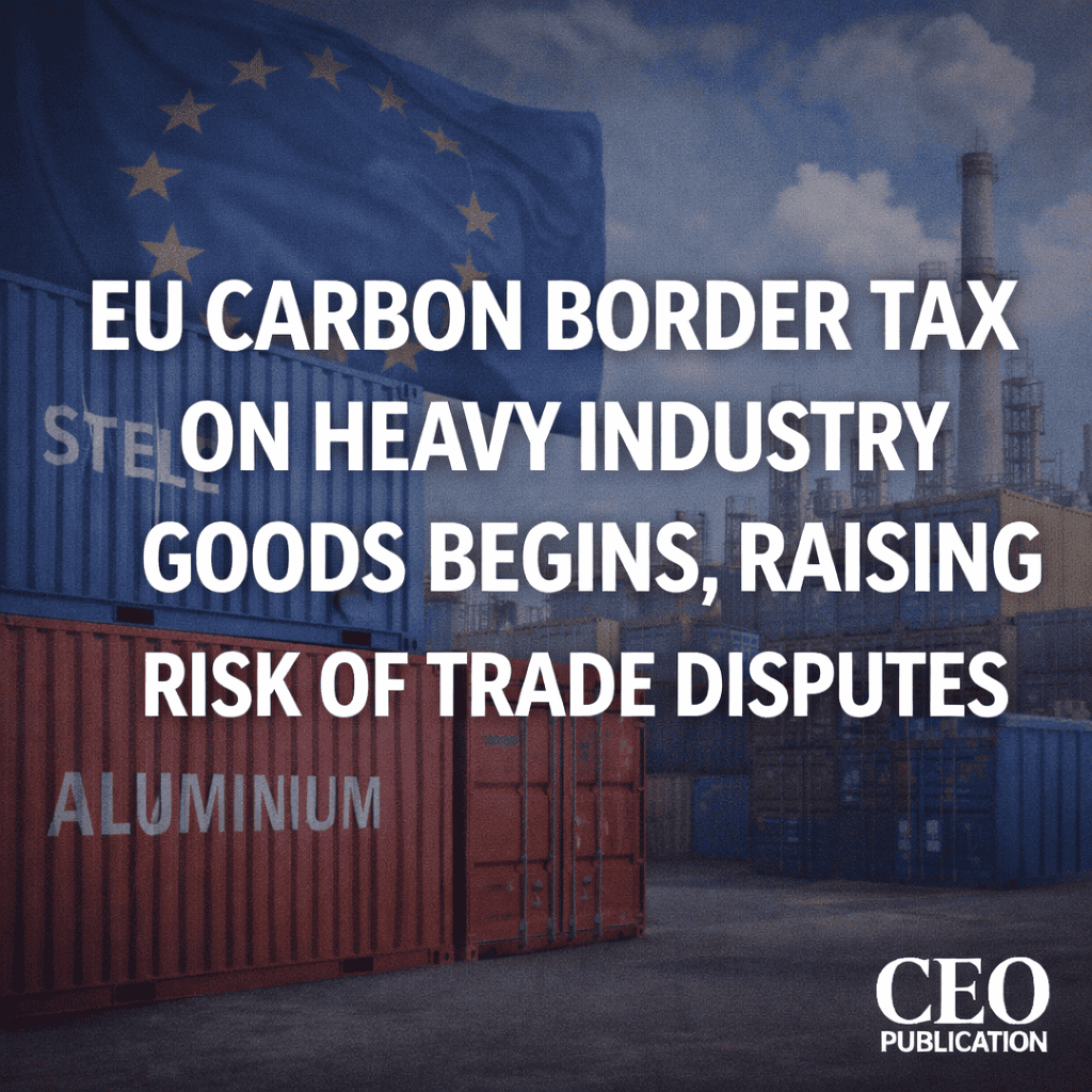 EU carbon border tax on heavy industry goods