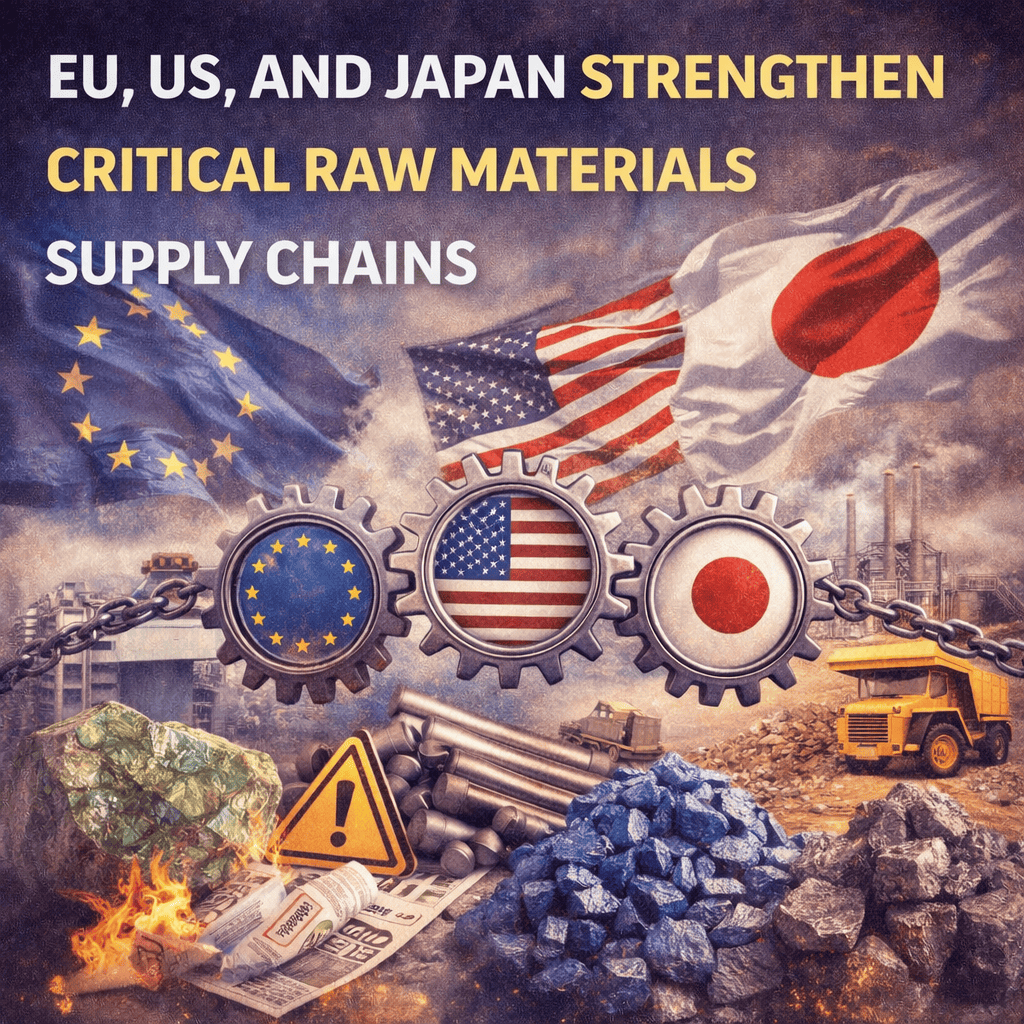EU US Japan critical raw materials supply chains
