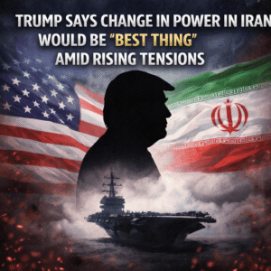 Trump says change in power in Iran